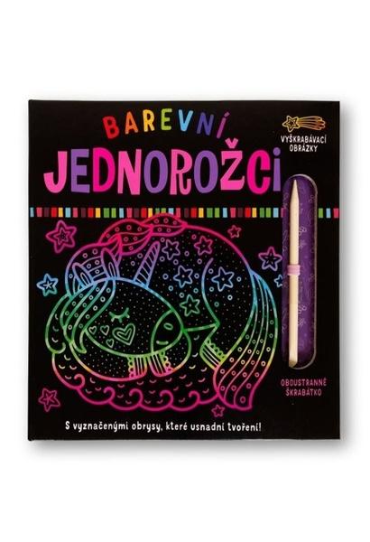 Barevní jednorožci - Vyškrabávací obrázky - 9788025633779