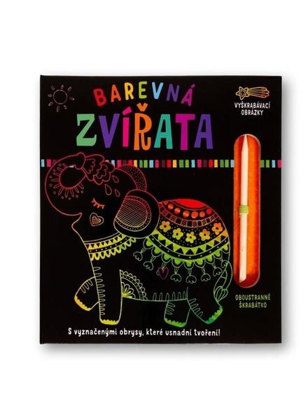Barevná zvířata - Vyškrabávací obrázky - 9788025633786