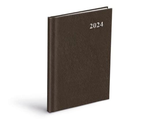 Diář 2024 T805 PVC brown týdenní