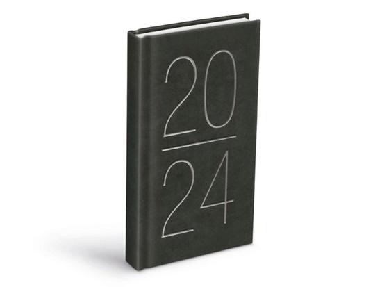 Diář 2024 D802 PU gray denní