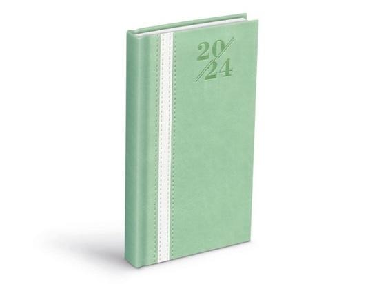 Diář 2024 D802 PU mint/white denní