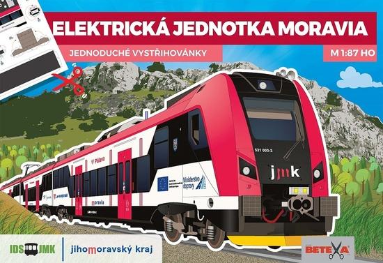 Levně Elektrická jednotka MORAVIA Jednoduchá vystřihovánka
