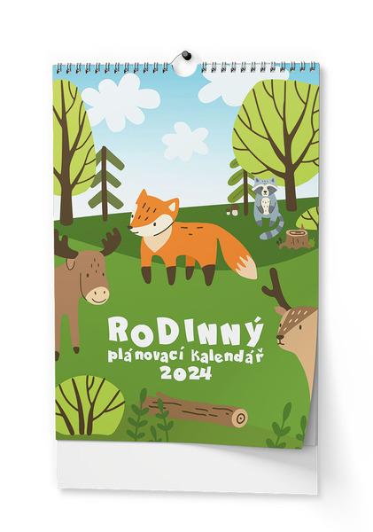 Rodinný plánovací kalendář 2024 - nástěnný kalendář