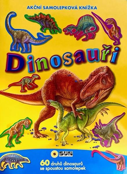 Levně Akční samolepková knížka Dinosauři