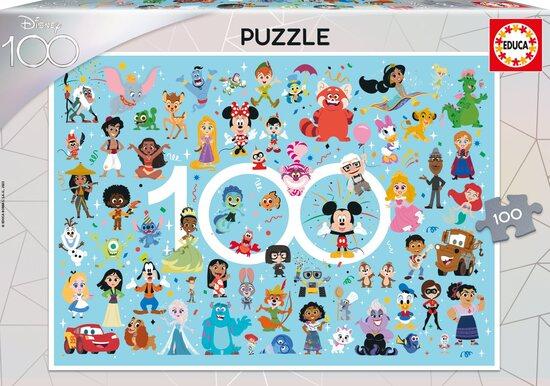 EDUCA Puzzle Disney 100 let výročí - postavy 100 dílků - 19676