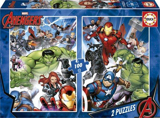 EDUCA Puzzle Avengers 2x100 dílků - 19679