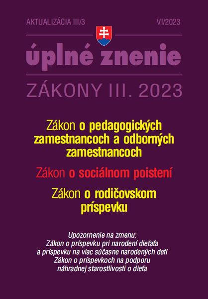 Levně Aktualizácia III/3 2023 Sociálne poistenie