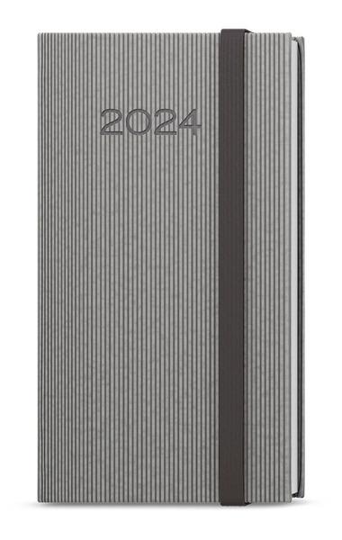 Týdenní diář 2024 Jakub Vigo kapesní šedá