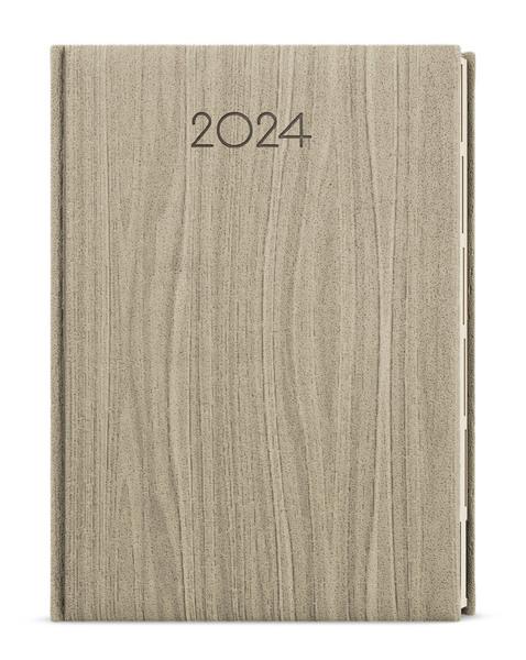 Týdenní diář 2024 Oskar Wood A5 světle hnědá