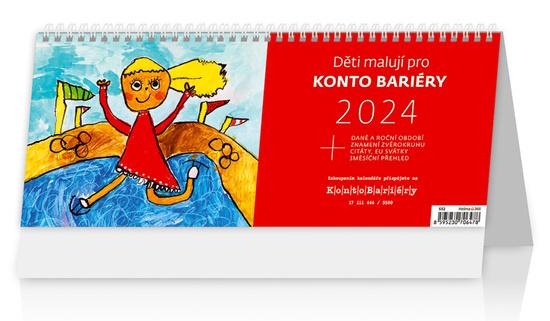 Kalendář Děti malují pro Konto Bariéry