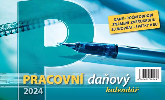 Pracovní daňový kalendář 2024 - stolní kalendář