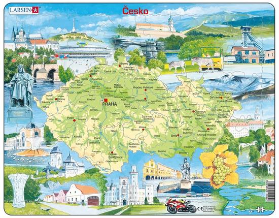 Levně Puzzle Česká republika