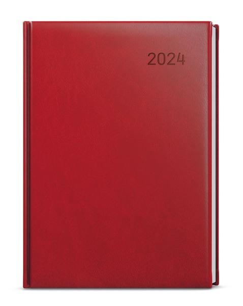 Týdenní diář 2024 Tomáš Vivella A4 bordó