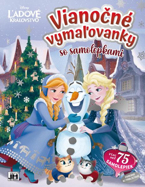Levně Vianočné vymaľovanky so samolepkami Ľadové kráľovstvo