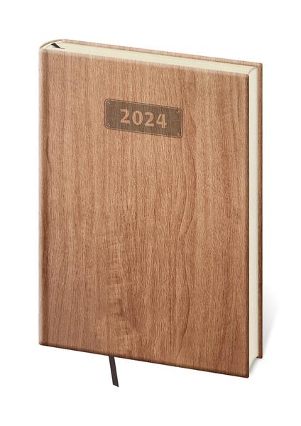 Denní diář A5 Wood světle hnědý