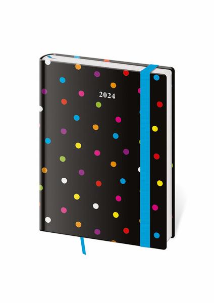 Denní diář B6 Vario Dots s gumičkou