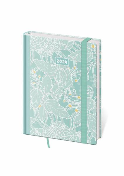Denní diář B6 Vario Turquoise s gumičkou