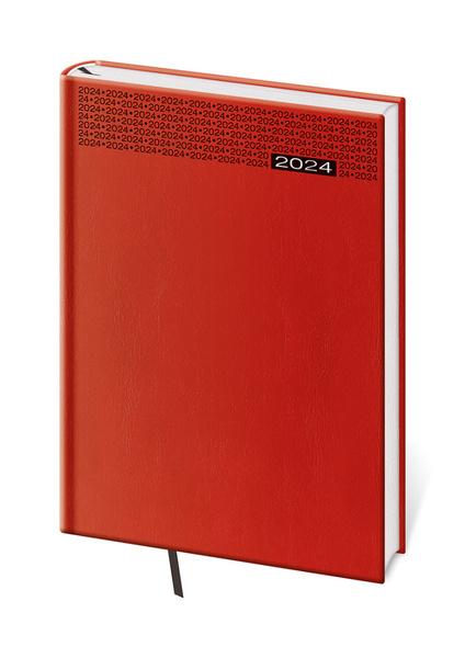 Týdenní diář A5 Gommato červený