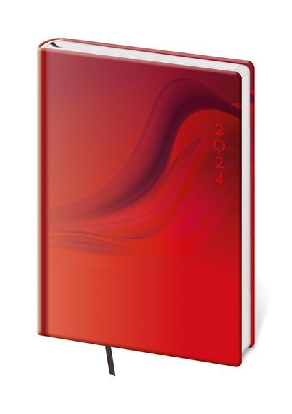 Týdenní diář A5 Vario Red design