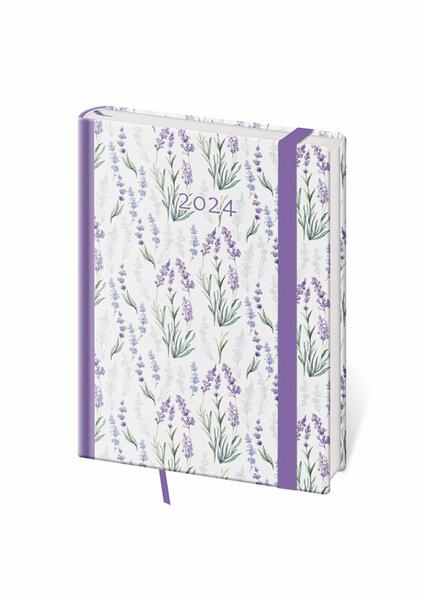 Týdenní diář B6 Vario Lavender s gumičko