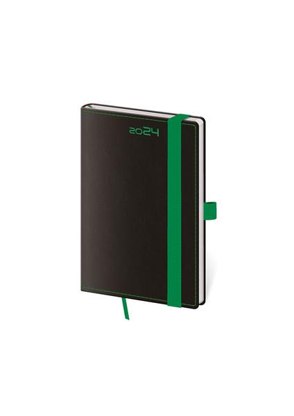 Kapesní diář Black Green s poutkem