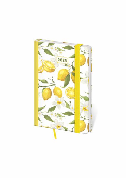 Kapesní diář Vario Lemon s gumičkou