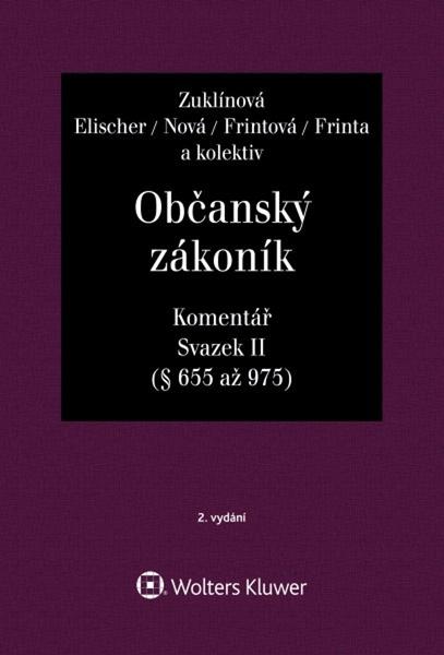 Občanský zákoník Svazek II Komentář - 9788076764644