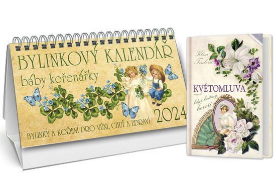 Bylinkový kalendář 2024 + Pokojové rostliny - 9788088442110