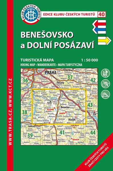 KČT 40 Benešovsko a Dolní Posázaví 1:50 000 - 9788073245856