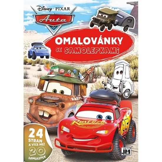 Levně Omalovánky se samolepkami Auta