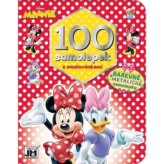 Levně 100 samolepek s omalovánkami Minnie