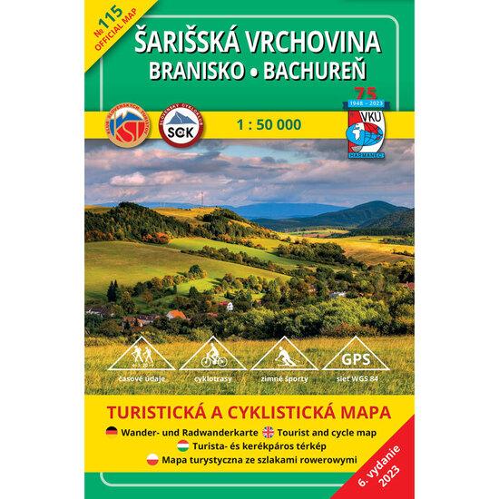 Levně TM 115 Šarišská Vrchovina - Branisko - Bachureň