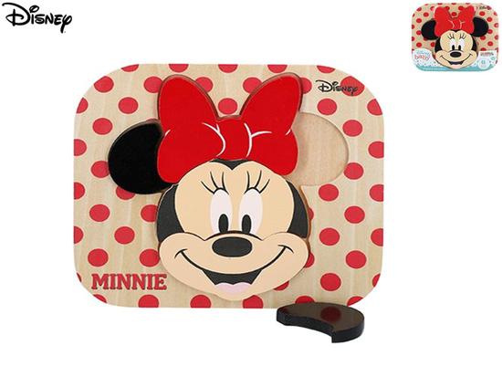 Levně Minnie puzzle dřevěné 6dílků