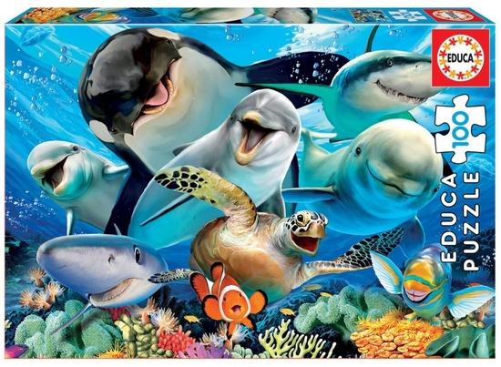 EDUCA Puzzle Podvodní selfie 100 dílků - 18062