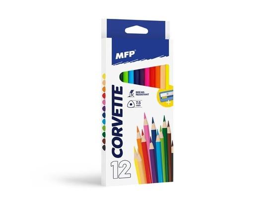 Levně MFP 6330510 pastelky triangular s ořezávátkem 12 ks