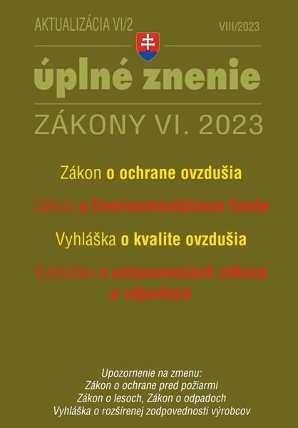 Aktualizácia VI/2 2023 – životné prostredie, odpadové a vodné hospodárstvo