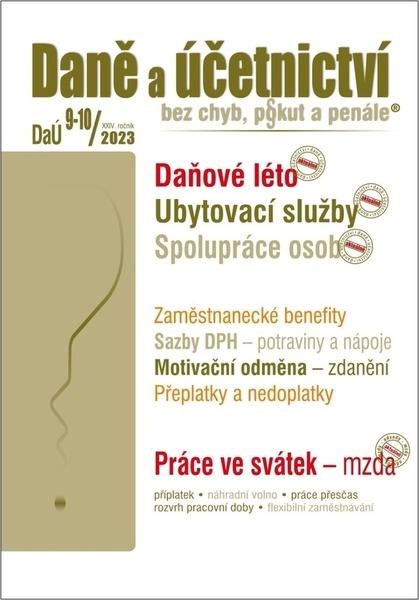 Daně a účetnictví bez chyb, pokut a penále 9-10/2023