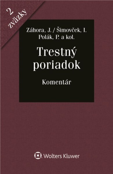 Levně Trestný poriadok