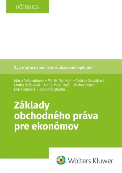 Levně Základy obchodného práva pre ekonómov