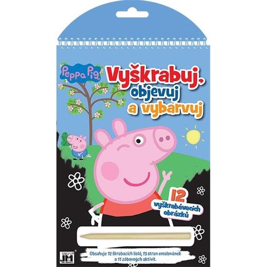 Levně Prasátko Peppa Vyškrabuj objevuj vybarvuj