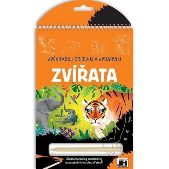 Levně Zvířata Vyškrabuj objevuj vybarvuj