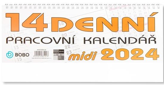 Pracovní midi 14denní 2024 - stolní kalendář