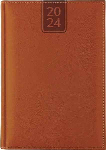 Týdenní diář A5 cz/sk Nebraska light brown