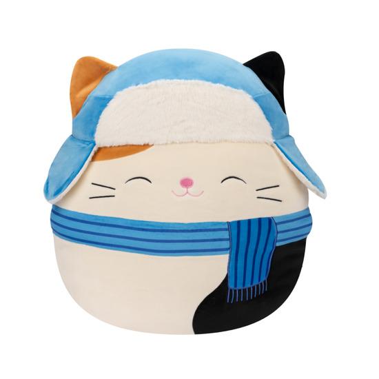 Squishmallows Kočka s šálou a beranicí Cam - SQXM00607-B