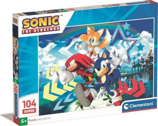 Levně CLEMENTONI Puzzle Sonic 104 dílků