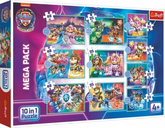 TREFL Puzzle Tlapková patrola ve velkofilmu MEGA PACK 10v1 - 96002