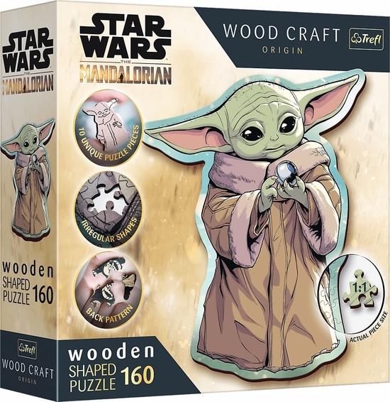 TREFL Wood Craft Origin puzzle The Mandalorian: Grogu 160 dílků - 20185