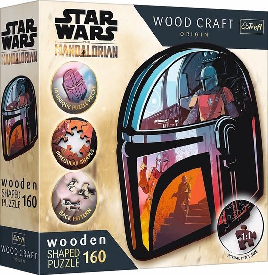 TREFL Wood Craft Origin puzzle The Mandalorian 160 dílků - 20186
