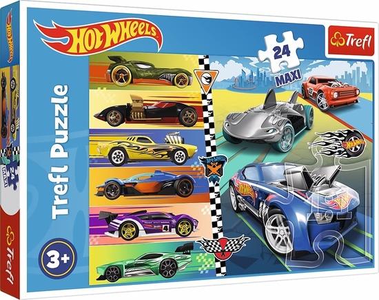 TREFL Puzzle Autíčka Hot Wheels MAXI 24 dílků - 14362