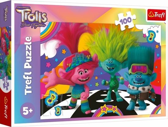 Levně TREFL Puzzle Trollové 3: Zábavní Trollové 100 dílků